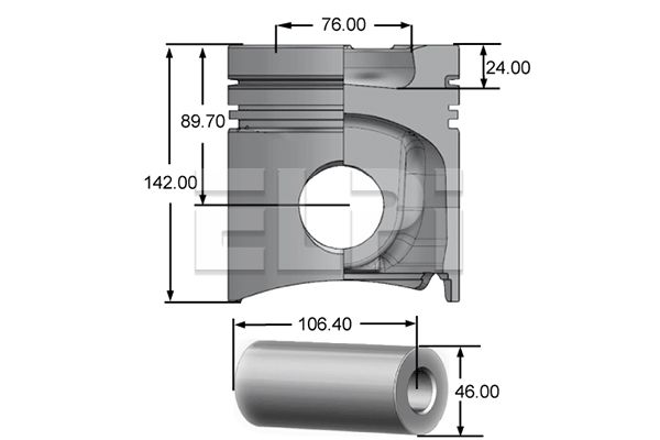 Piston LP181 2829 STD ELPI